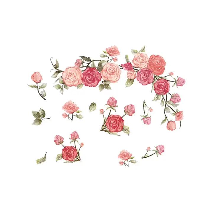 Autocollant mural de fleurs magnifiques pour salon