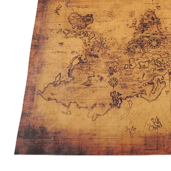 Grande affiche en papier rétro de Style Vintage Globe carte du vieux monde cadeaux 71x51cm livraison directe