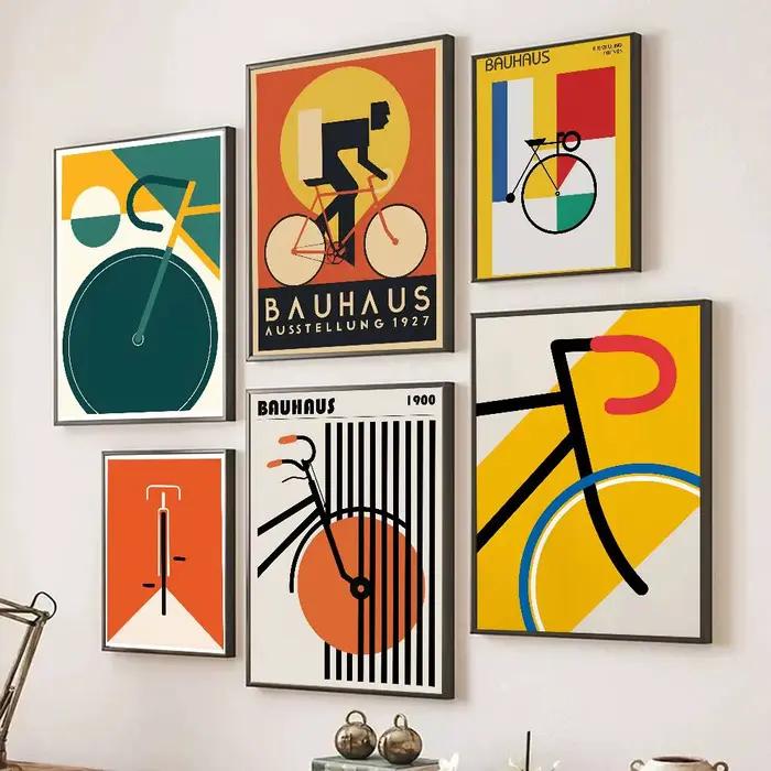 Affiche de vélo Bauhaus