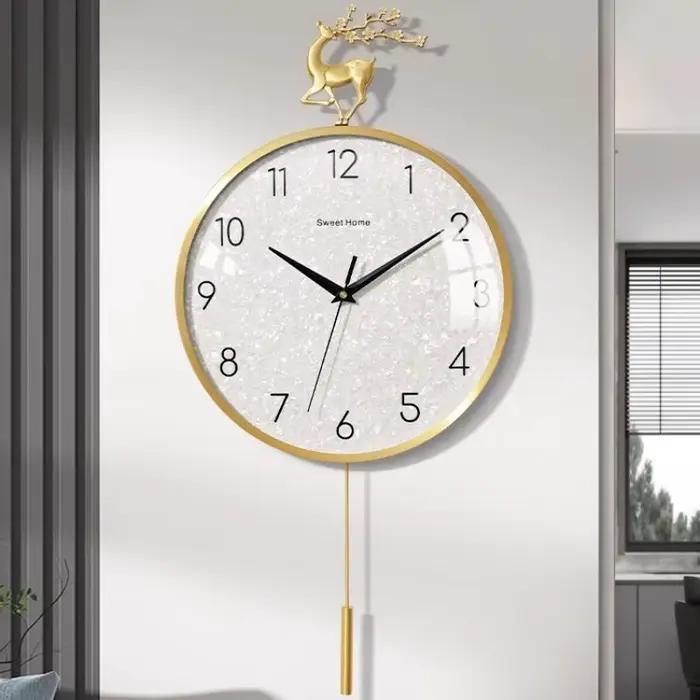 Salon moderne horloge murale esthétique Unique minimaliste italie