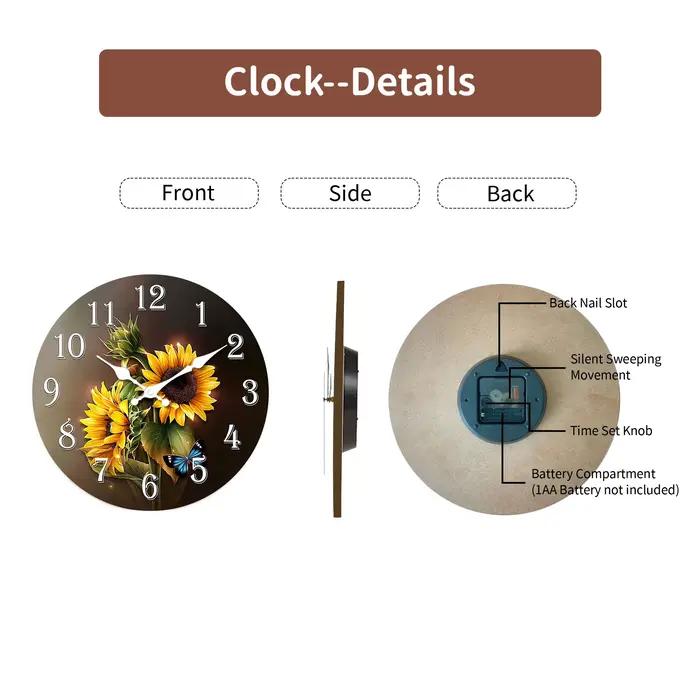 Horloge Murale en Bois Silays euse