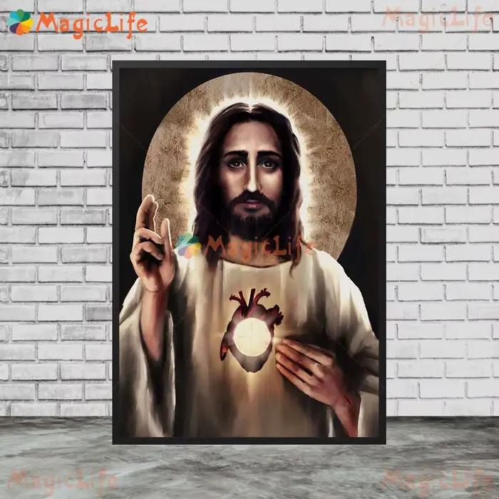 Affiches murales de Religion, christianisme, jésus, missionnaire, images murales pour salon, décoration de maison, peinture sur toile d'art mural sans cadre