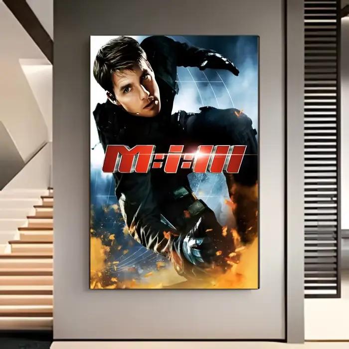 Affiche de l'acteur Tom Cruise Top Gun Mission Impossible