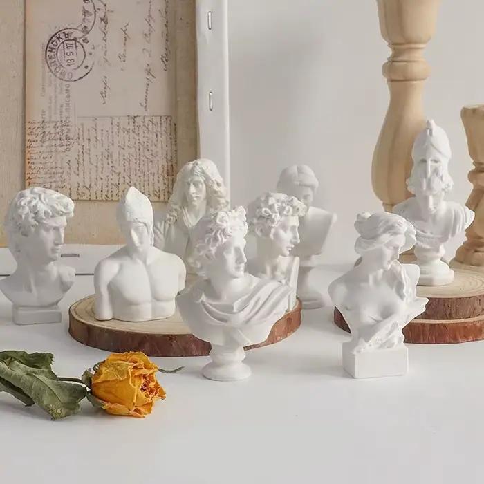 Mythologie grecque dieu déesse héros David Venus Mozart buste Figurine Sculpture Statue plâtre croquis pratique modèle chambre décoration