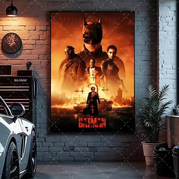Affiche de film Batman 2022, impression artistique, décoration pour la maison, la chambre à coucher, le salon, cadeau
