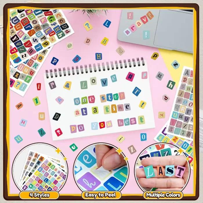 Autocollants lettres pour scrapbooking