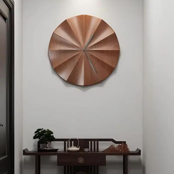 Horloges murales en bois modernes et simples de style chinois