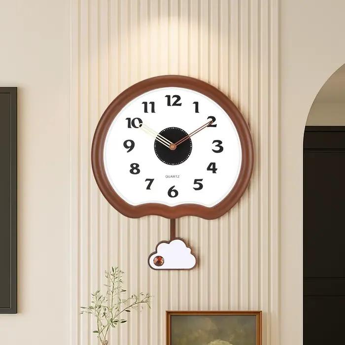 Cette horloge murale est une horloge à quartz moderne