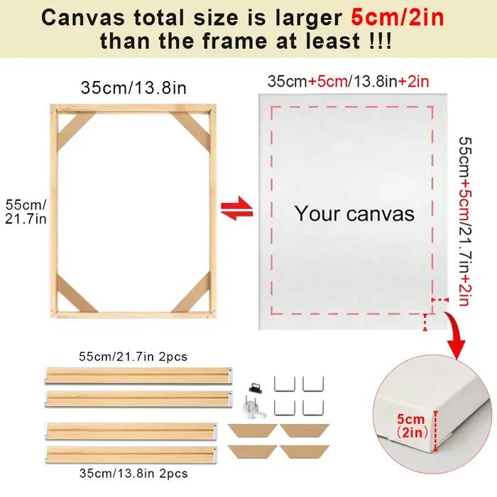 Cadre de toile en bois pour bricolage