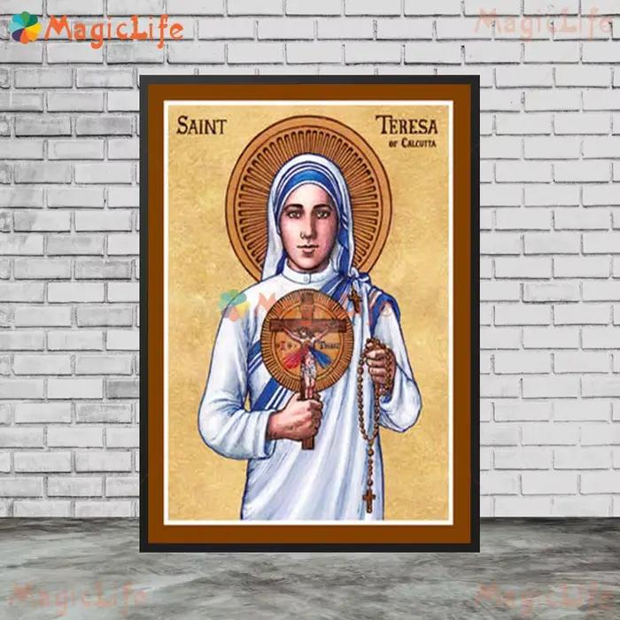 Peinture murale sur toile de la religion Sainte Anne