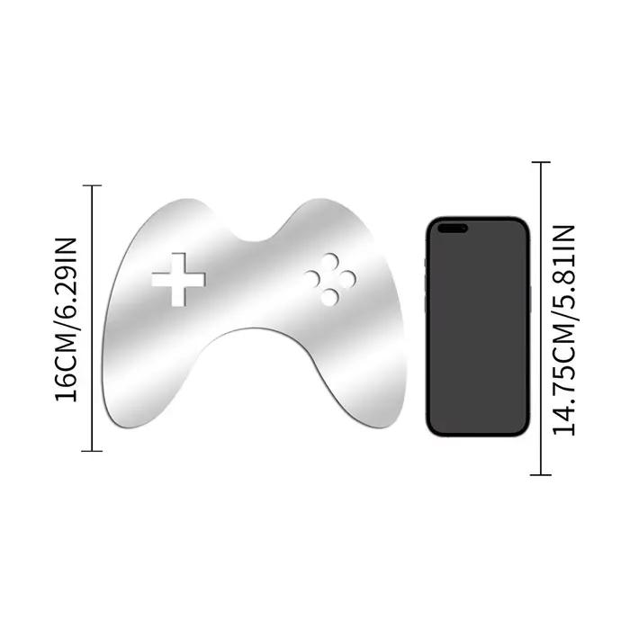 Autocollants muraux miroir de jeu 3D