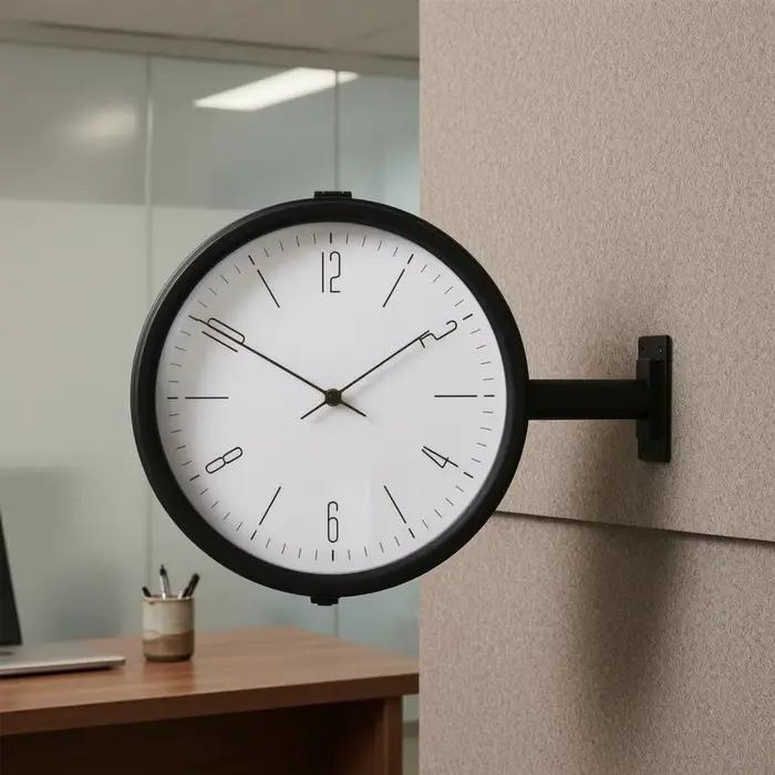 Horloge murale double face