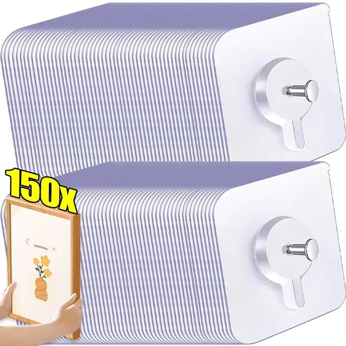 150/10x cintres sans clous accrocher cadre photo sur perceuse murale crochets adhésifs gratuits autocollants sans ongles pour murs de chambre