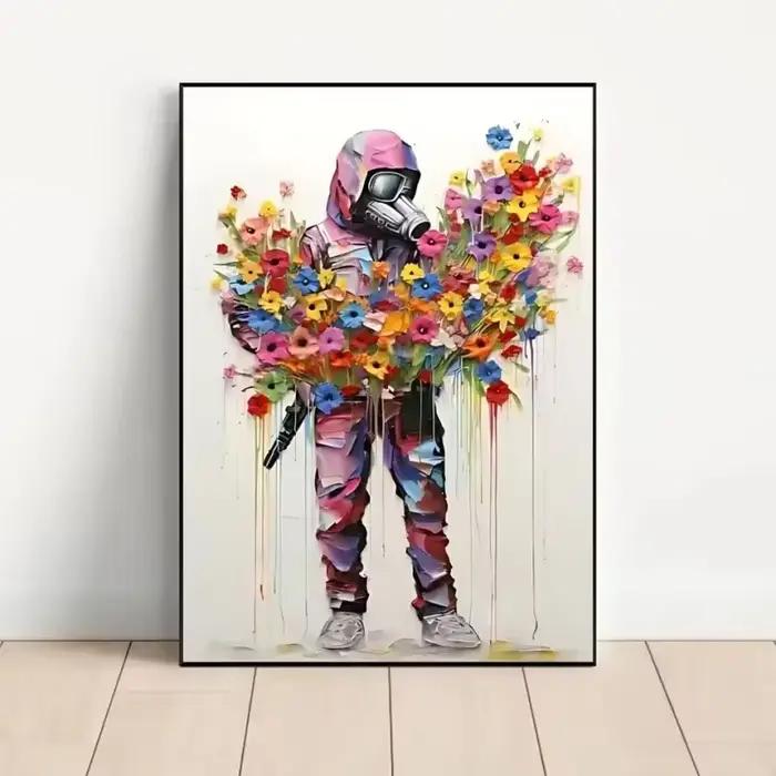 Banksy Street Graffiti Pop Art toile mur Art affiche fantaisie peintures murales impressions photo pour salon Bar décoratif