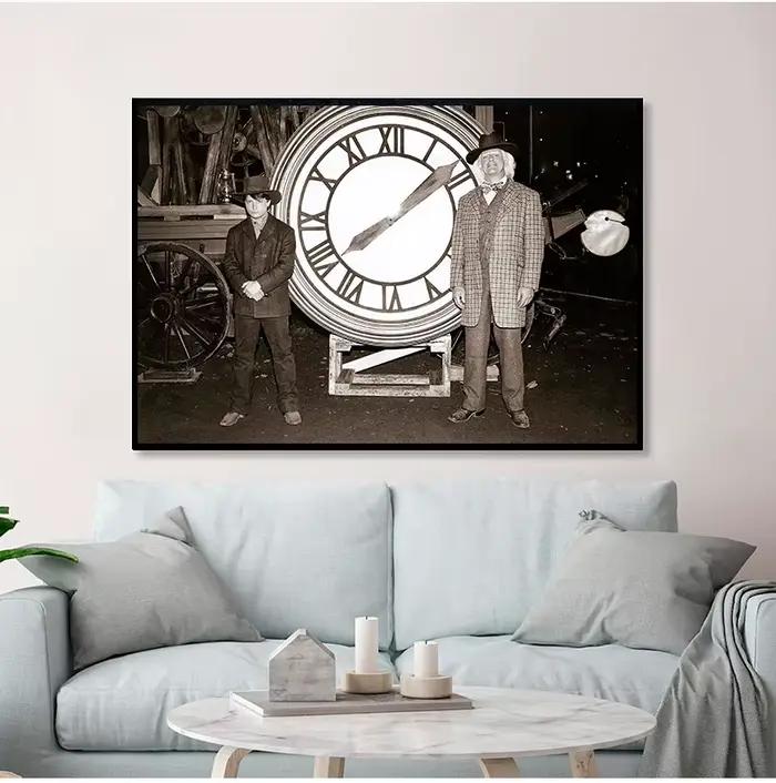 Affiche de retour vers le futur, Film classique imprimé, Film alternatif, Photo rétro, Style Vintage, peinture sur toile d'art mural, décoration de maison