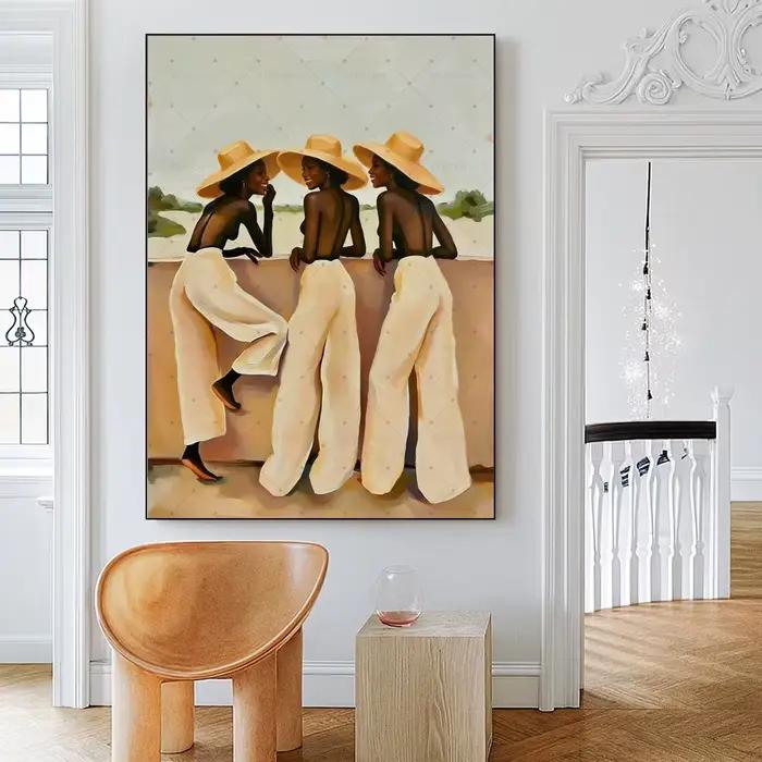 Peinture abstraite bohème féminine