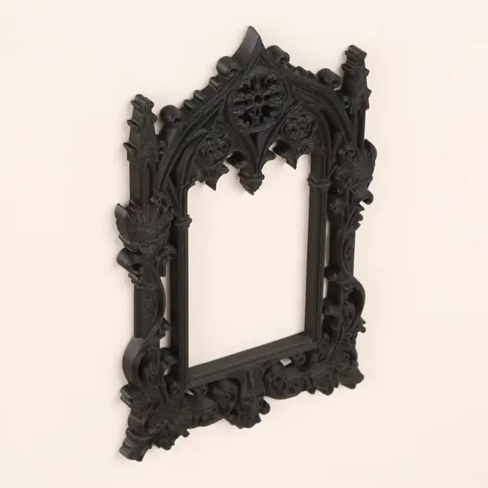Cadre photo sculpté gothique sombre transfrontalier pour décoration murale rétro à domicile