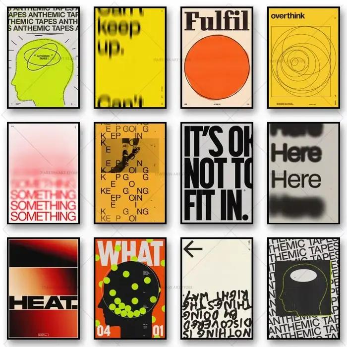 Affiches de citations modernes