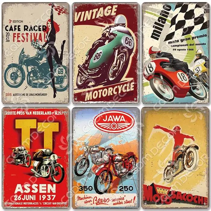 Affiche de moto Vintage