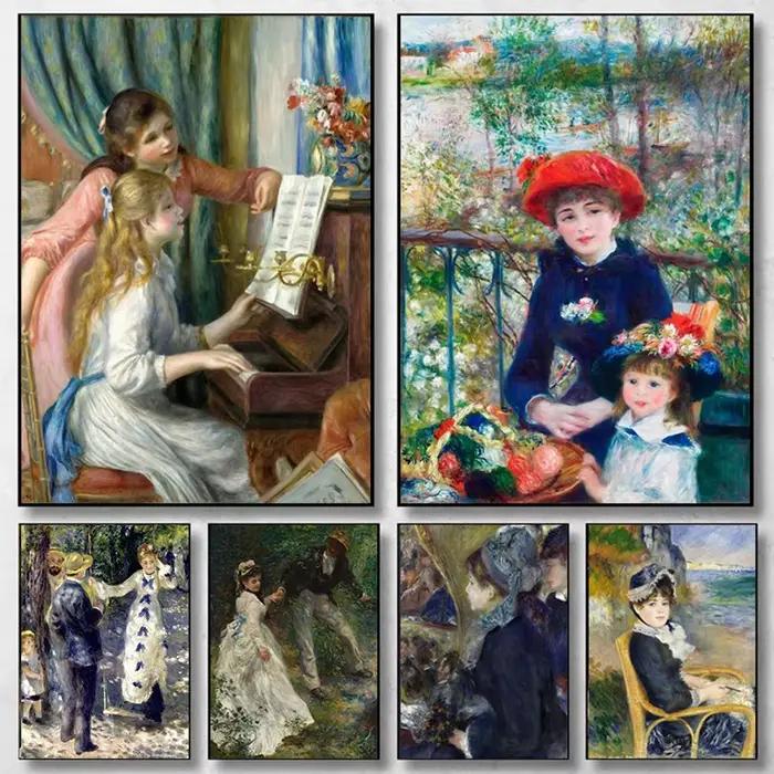 Impressions sur toile d'Auguste respectueux des impressionnistes
