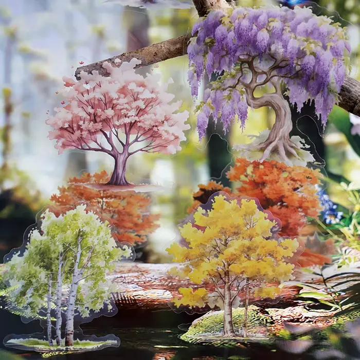 Autocollant adhésif arbre