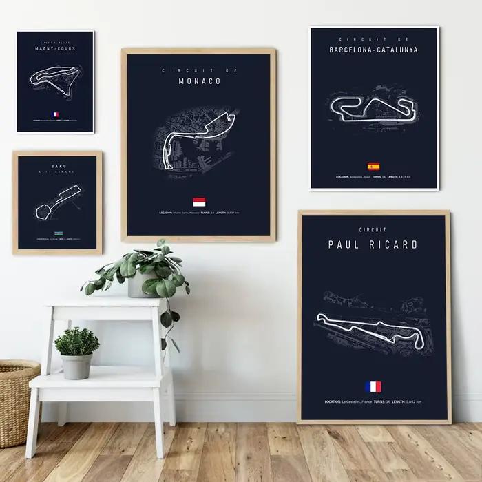 Affiche de Circuit F1, île Inpu Jerez catalonie Sepang