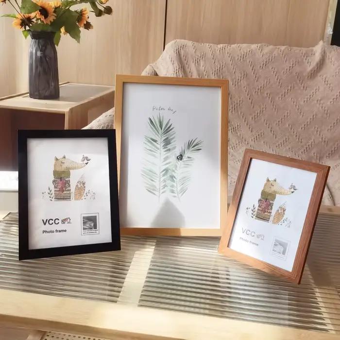 5 pièces cadres Photo en bois pour mur