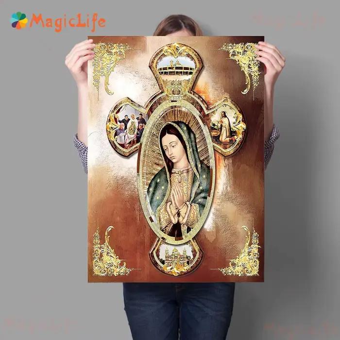 Toile d'art mural avec Portrait de Notre-Dame de Guadalupe
