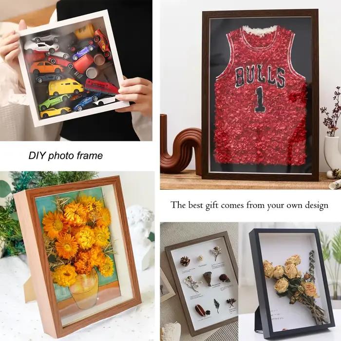 Boîte à ombre profondeur 3cm cadre Photo en bois pour afficher des œuvres tridimensionnelles