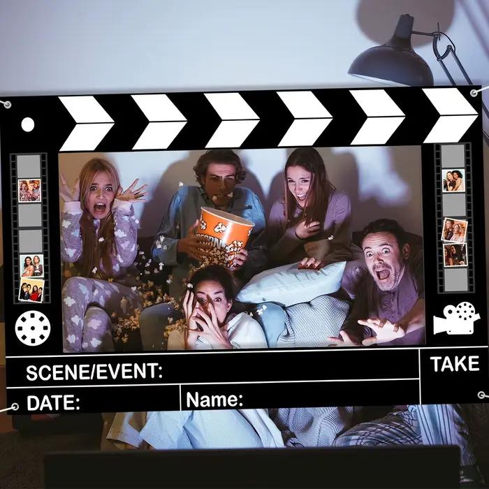 Cadre de photomaton en forme de claquette de cinéma