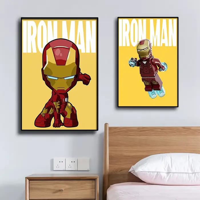 Poster Marvel Super Héros Classique Avengers Dessin Animé Figurine Film Peinture Murale sur Toile Impressions Décoration Chambre Enfant Cuadro