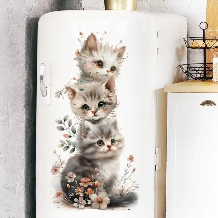 Autocollants muraux chat mignon pour enfant