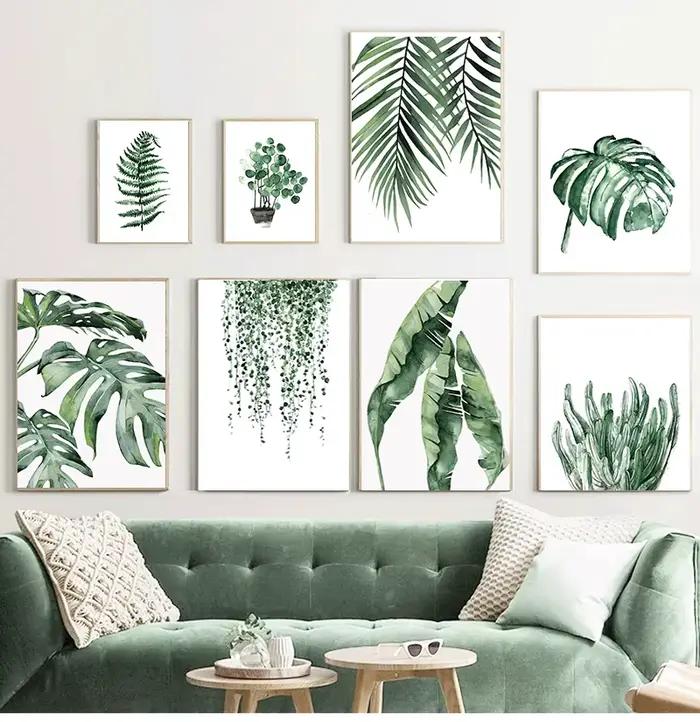 Affiche de plantes tropicales de style scandinave