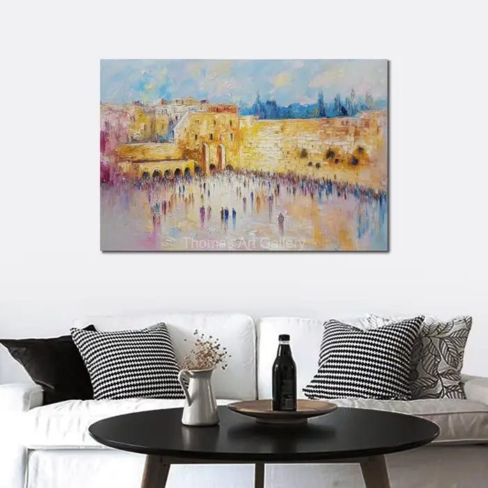 Toile juive de jérusalem imprimée