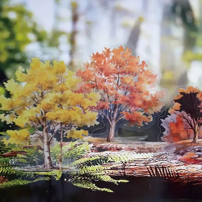 Autocollant adhésif arbre