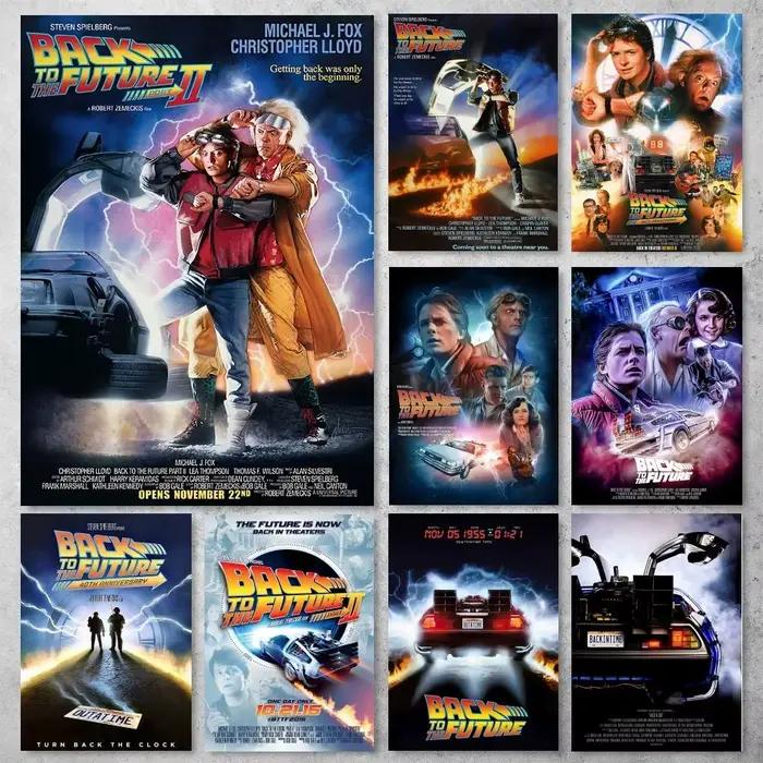 Affiche autocollante du film Retour vers le futur