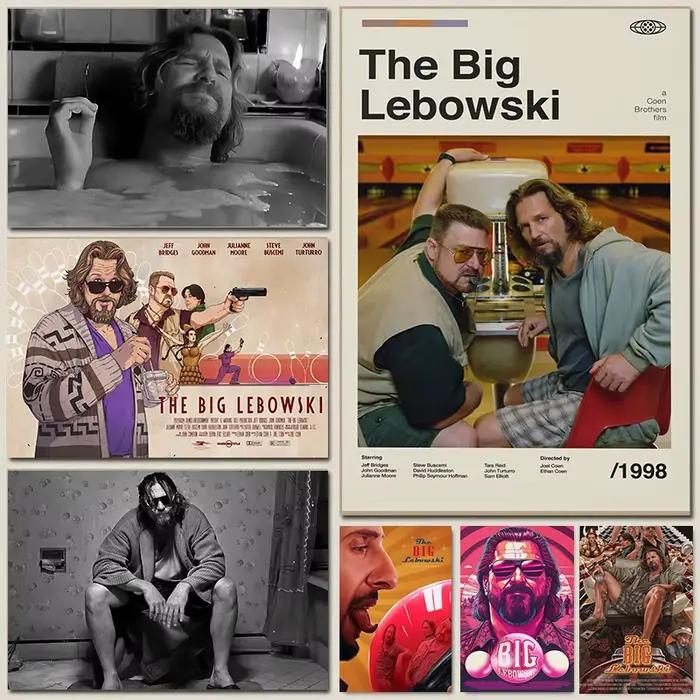 Affiches du film de comédie classique The Big Lebowski
