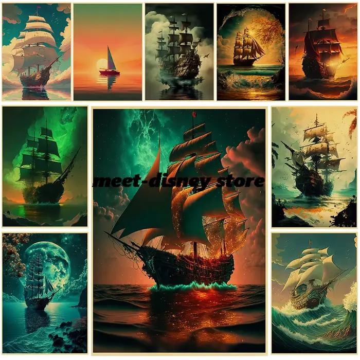 Affiches de bateau Pirate