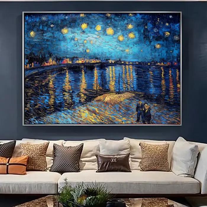 Van Gogh fleur d'amande célèbre peinture à l'huile toile impression Reproduction impressionniste