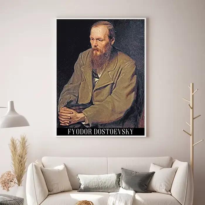 Peinture à l'huile de portrait russe sur toile