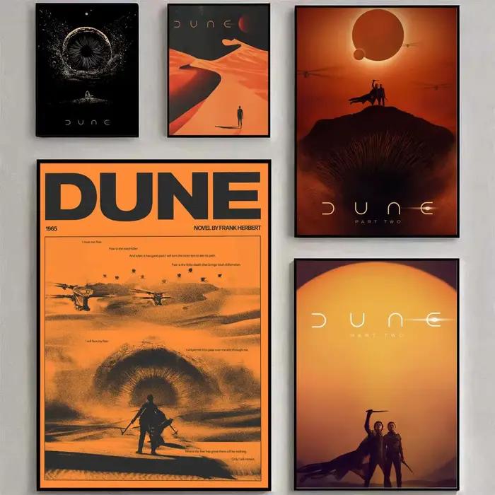Affiche de film de science-fiction Dune Part 2