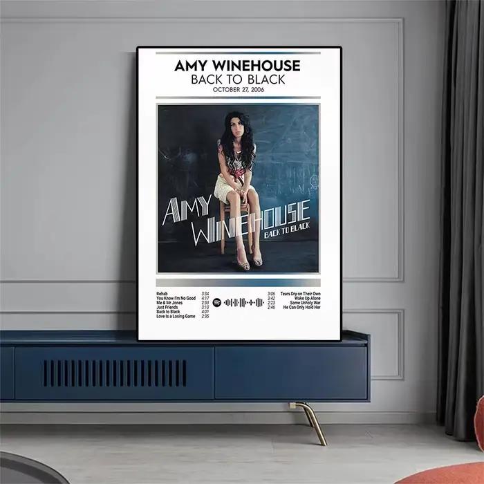 Couverture d'album de musique esthétique noir et blanc