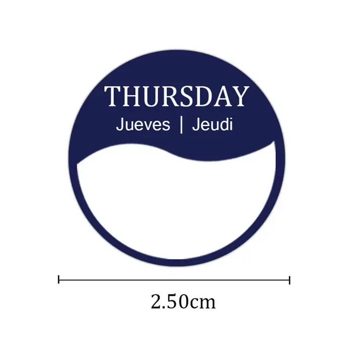 Autocollants Jour de la Semaine