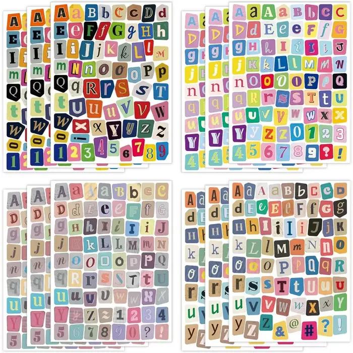 Autocollants lettres pour scrapbooking