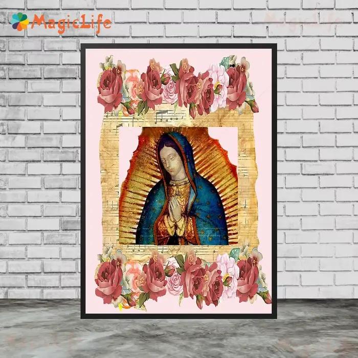 Affiches Vintage de Religion évangée du christianisme de la vierge marie
