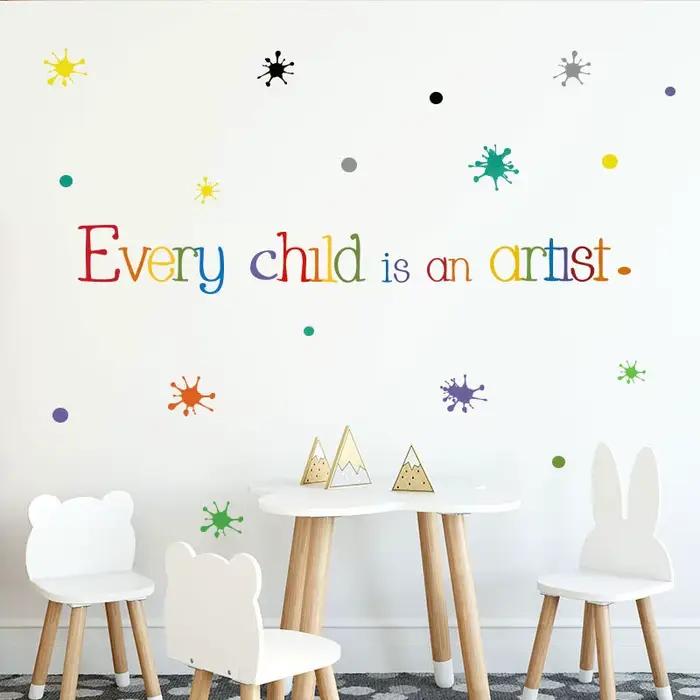 Autocollant Mural coloré pour chaque enfant