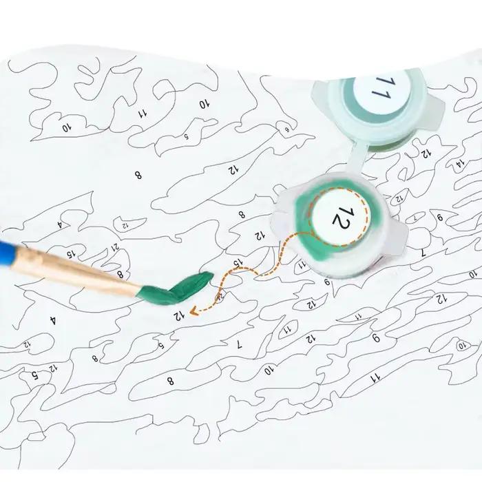 Kit de peinture à la main par numéros pour la décoration de la maison, photobt, voilier dans la chambre, salon, peinture de paysage, bricolage, oeuvre, toile