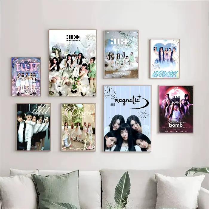 Affiches d'anime Kpop coréen I-illit