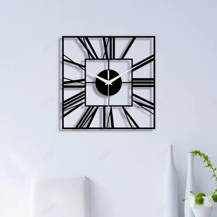 Horloge murale ronde en chiffre romain