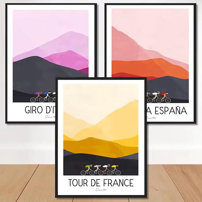 Affiche De vélo De montagne française